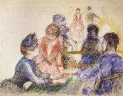 Pierre Renoir At the Moulin de la Galette painting